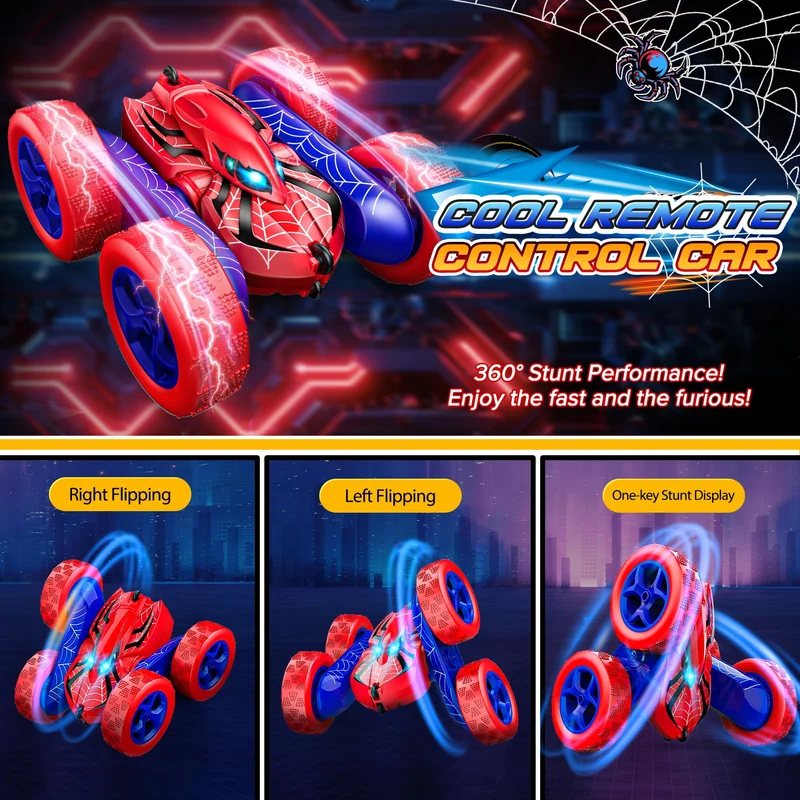 Macchina Telecomandata per Bambini, 2.4GHz Monster Truck Giochi Bambini 3-12 Anni, Giocattoli Natale Compleanno Regalo Bambino 3-9 Anni Maschio Giochi per Bambini, Gioco Bambino 3 4 5 6 7 8 Anni