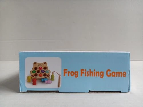 ZLPBAO Giochi Montessori, Giochi di Pesca per Bambini Magnetici in Legno mit 10 Pesci e Due Canne da Pesca, Giochi Montessori Bambini 2 3 4 Anni, Regalo Maschio Bambino Giochi 2 3 4 Anni