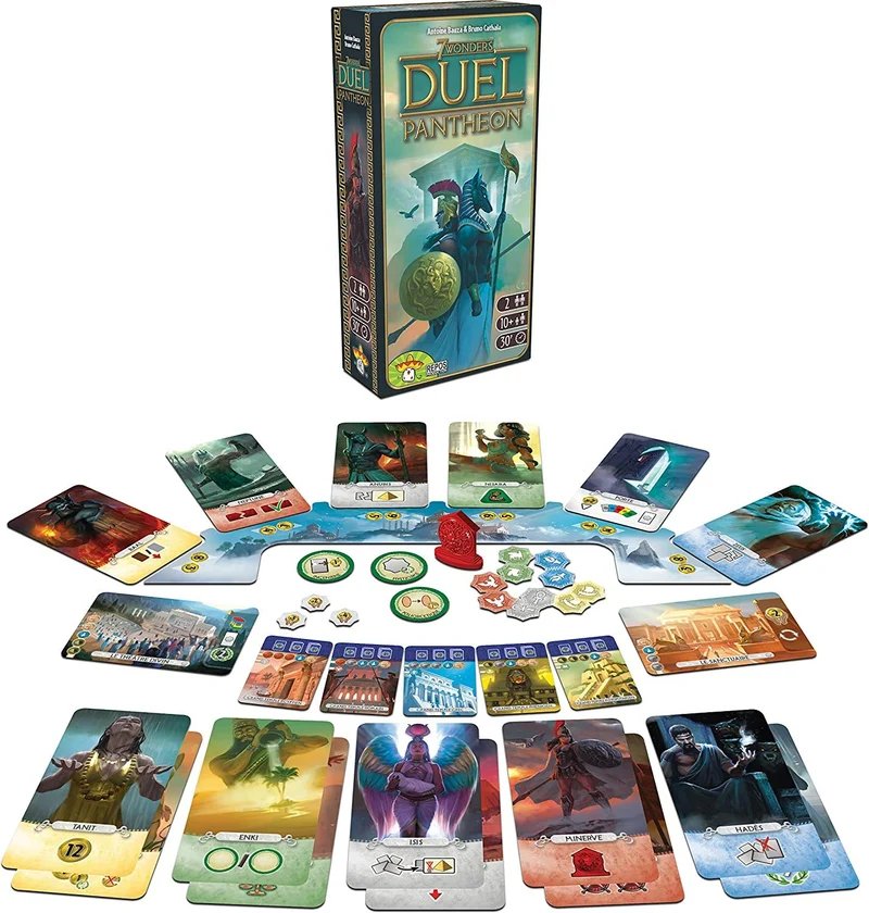 Asmodee, 7 Wonders Duel: Pantheon, Espansione Gioco da Tavolo, Edizione in Italiano