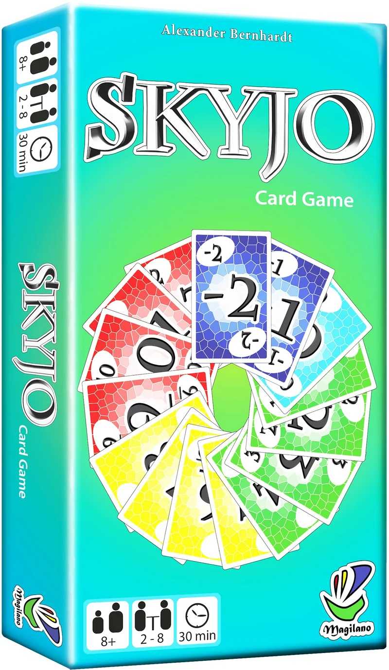 SKYJO Magilano, L'Intrattenente Gioco per Grandi e Piccini. È il Gioco di Societá Ideale Per Divertenti e Piacevoli Serate Tra Amici e Parenti
