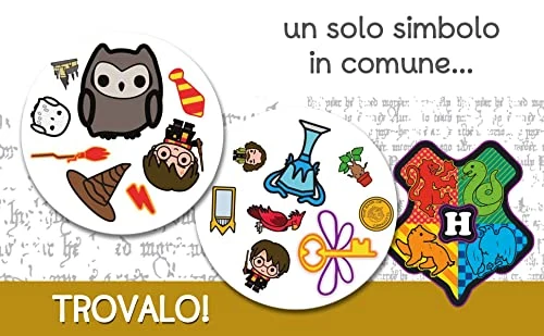 Asmodee - Dobble: Harry Potter - Gioco da Tavolo per Tutta la Famiglia, 5 Party Game per 2-8 Giocatori, 6+ Anni, Edizione in Italiano