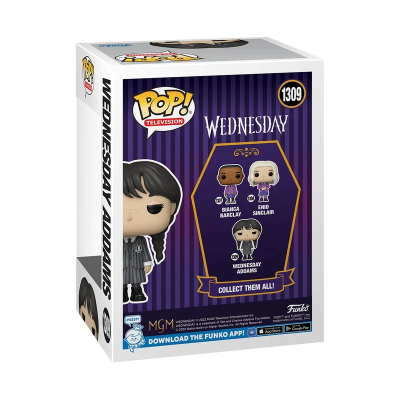 Funko Pop! TV: Wednesday Addams- Figura in Vinile da Collezione - Idea Regalo - Merchandising Ufficiale - Giocattoli per Bambini e Adulti - TV Fans - Figura da Collezione e da Esposizione