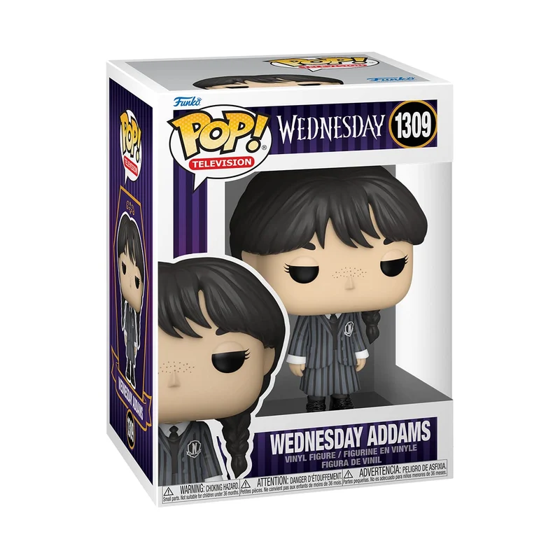 Funko Pop! TV: Wednesday Addams- Figura in Vinile da Collezione - Idea Regalo - Merchandising Ufficiale - Giocattoli per Bambini e Adulti - TV Fans - Figura da Collezione e da Esposizione