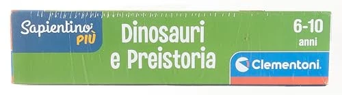 Clementoni - 16599 - Sapientino Più - Quiz Su Dinosauri E Preistoria - Gioco Da Tavolo Educativo Per Bambini Dai 6 Anni (Gioco In Italiano), Made In Italy