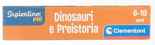 Clementoni - 16599 - Sapientino Più - Quiz Su Dinosauri E Preistoria - Gioco Da Tavolo Educativo Per Bambini Dai 6 Anni (Gioco In Italiano), Made In Italy