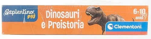 Clementoni - 16599 - Sapientino Più - Quiz Su Dinosauri E Preistoria - Gioco Da Tavolo Educativo Per Bambini Dai 6 Anni (Gioco In Italiano), Made In Italy