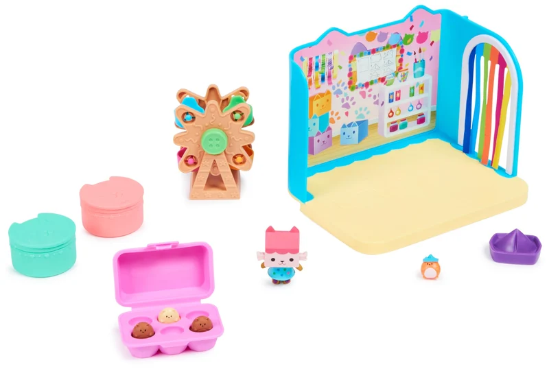 Gabby's Dollhouse DeluxeRoomSetCraftRoom, Multicolore, 6064151