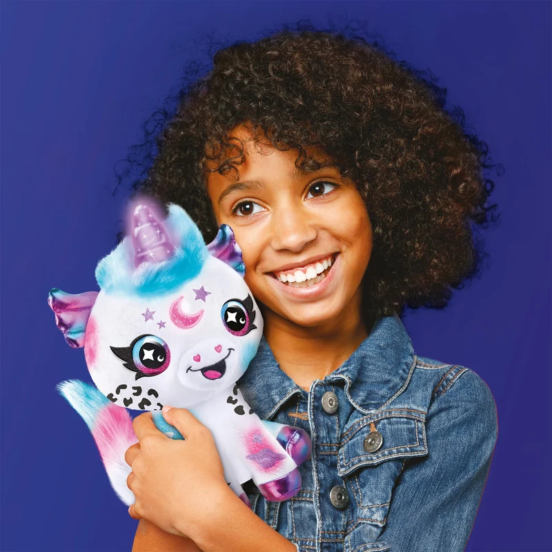 Rocco Giocattoli Airbrush Plush Cosmic Unicorn