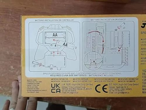 JOYIN Escavatore Telecomandato per Ragazzi e Ragazze di età Superiore a 3 anni, Camion Escavatore per Trattore, Macchinine RC da 2,4 GHz con Luce e Suono, Regalo Compleanno Giocattolo da Costruzione
