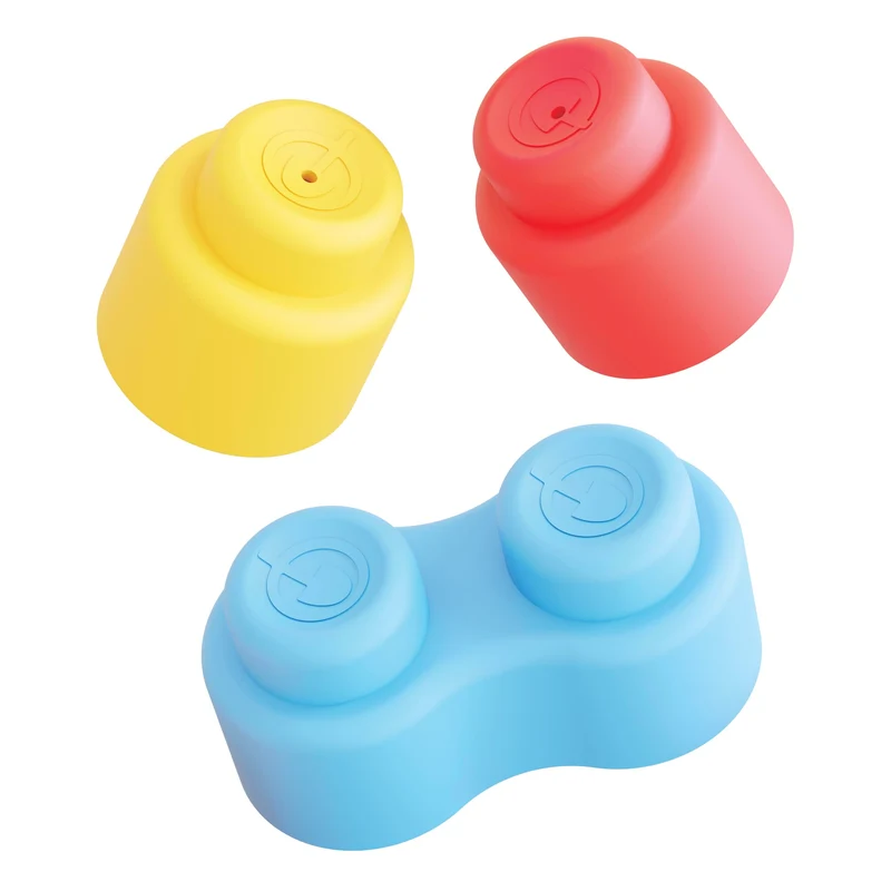 QUERCETTI-Quercetti-4141 MOMY Soft, Giochi di Costruzioni in plastica Morbida per la Prima Infanzia, 12 Pezzi, Multicolore