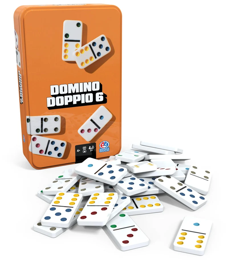 Editrice Giochi, Giochi da Tavolo Classici, Domino Doppio Sei, Domino Gioco dai 4 anni in su