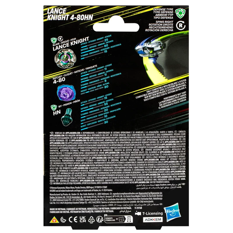 Hasbro BEYBLADE BBX Lance Knight Defense