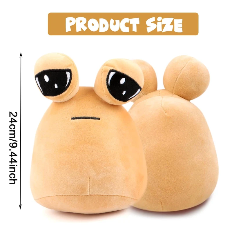 GWAWG 22 cm Peluche Alieno,Alien Pou,My Pet Alien Pou,Kawaii Alieno Farcito Peluche,Alien Pou Peluche Figura,Giocattolo di peluche Alien Pou,per Ragazze Ragazzi Bambini Regalo di compleanno