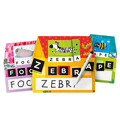 Headu Laboratorio Di Scrittura Montessori Leggo E Scrivo Con Tre Metodi Divertenti It23578 Gioco Educativo Per Bambini 3-6 Anni Made In Italy