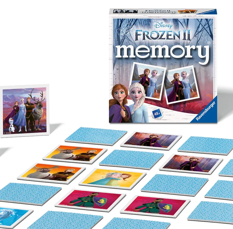 Ravensburger Italy - Disney Frozen 2 Memory in Formato Pocket, 15x15 cm, Gioco 24 Coppie in Cartone, 48 Carte, per Bambini a Partire da 3 Anni, da 2 a 6 Giocatori, 20437 3