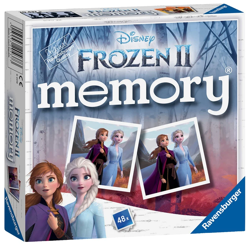 Ravensburger Italy - Disney Frozen 2 Memory in Formato Pocket, 15x15 cm, Gioco 24 Coppie in Cartone, 48 Carte, per Bambini a Partire da 3 Anni, da 2 a 6 Giocatori, 20437 3