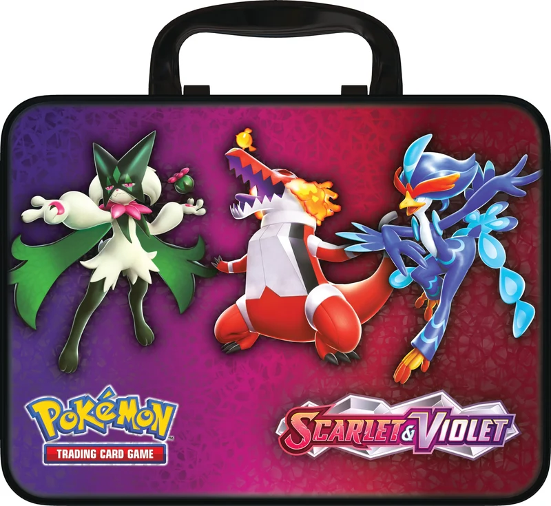 Pokémon Bauletto da Collezione del GCC, Autunno 2023, Meowscarada, Skeledirge e Quaquaval, Tre Carte Promozionali Olografiche e Sei Buste di Espansione, Edizione in Italiano