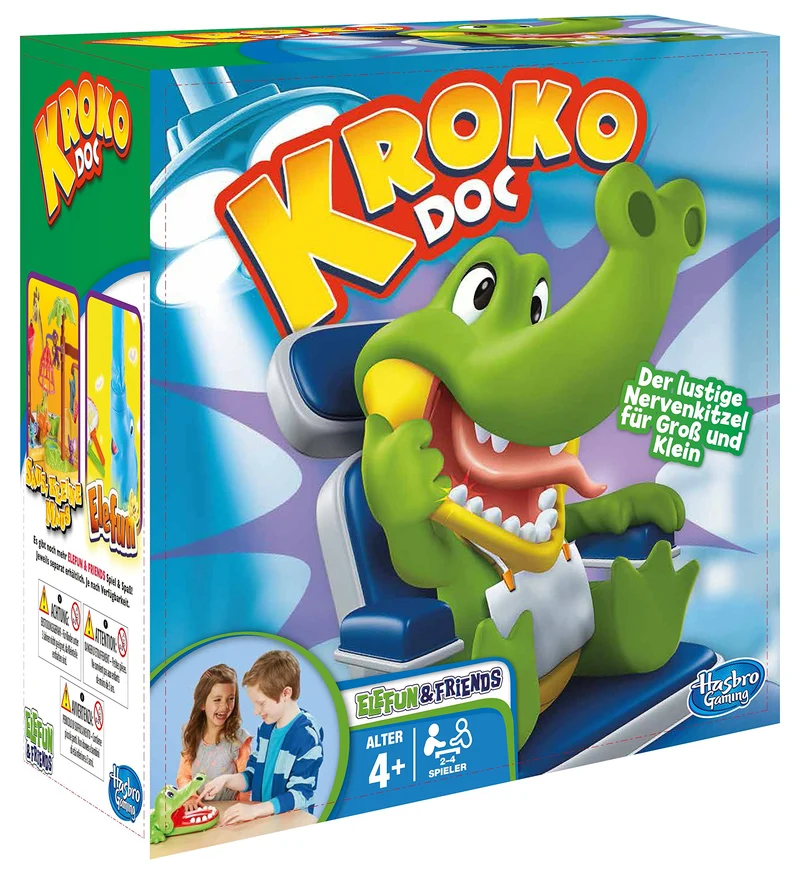Hasbro - Coccodentista Gioco di Abilità [Versione Tedesca]