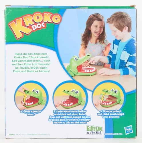 Hasbro - Coccodentista Gioco di Abilità [Versione Tedesca]