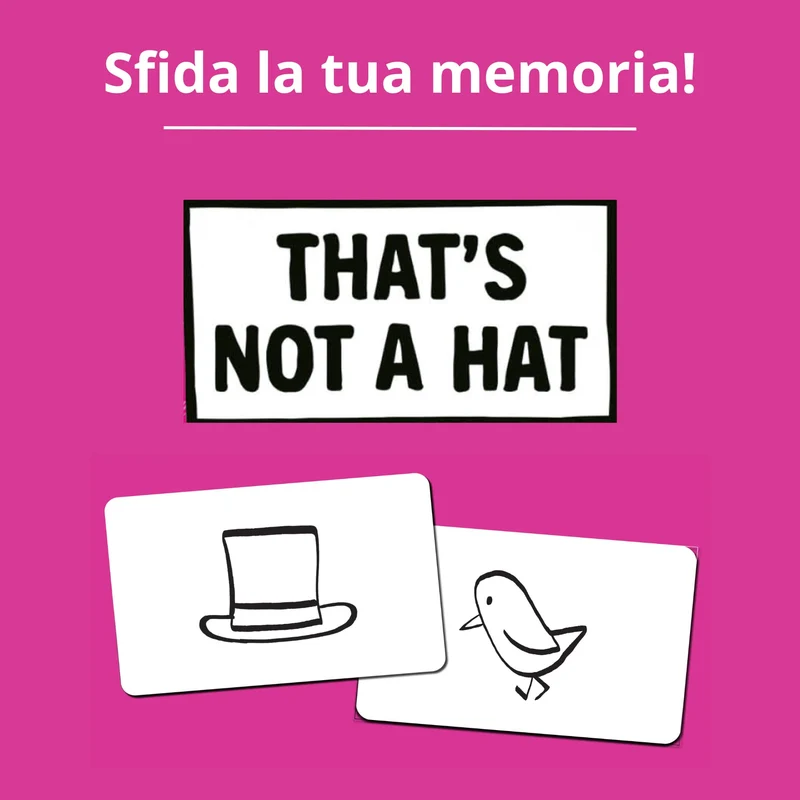 Ravensburger - That's Not a Hat!, Gioco di Carte per Tutta la Famiglia, 3-8 Giocatori, Idea Regalo per Adulti e Bambini 8+ Anni, Edizione in Italiano