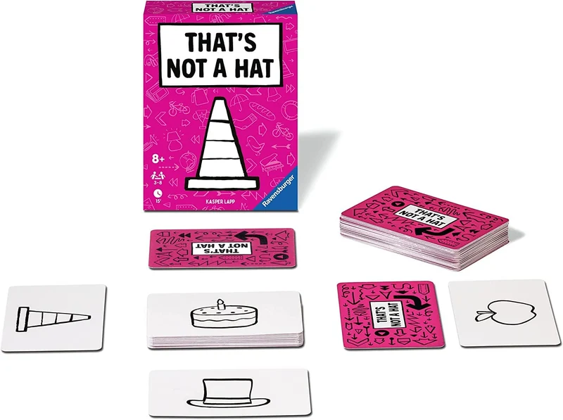 Ravensburger - That's Not a Hat!, Gioco di Carte per Tutta la Famiglia, 3-8 Giocatori, Idea Regalo per Adulti e Bambini 8+ Anni, Edizione in Italiano