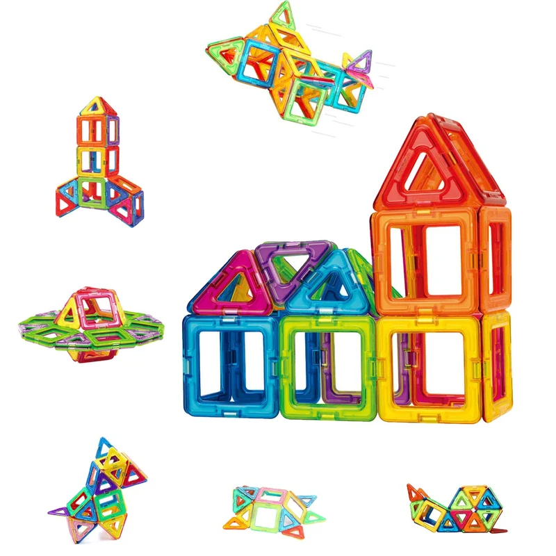 Condis Costruzioni Magnetiche Bambini 42 Pezzi, Giochi 3 4 5 6 7 anni, Educativi Calamite Puzzle Montessori