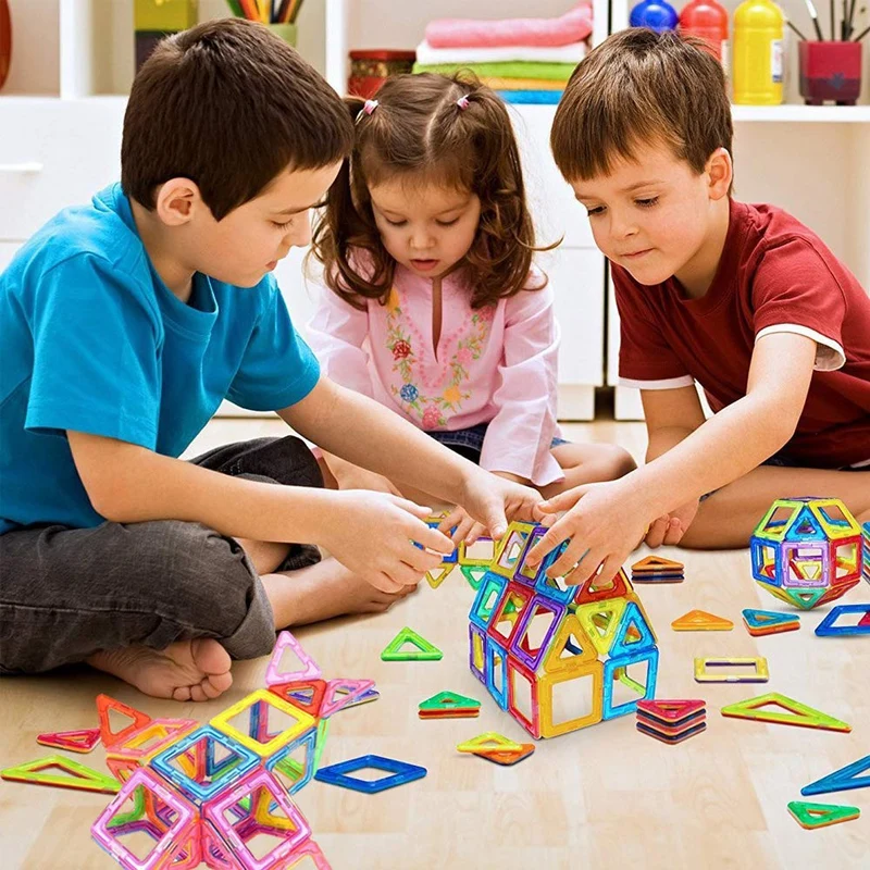 Condis Costruzioni Magnetiche Bambini 42 Pezzi, Giochi 3 4 5 6 7 anni, Educativi Calamite Puzzle Montessori