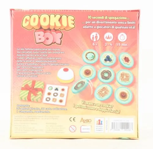 Asmodee - Cookie Box, Gioco da Tavolo per Tutta la Famiglia, 2-4 Giocatori, 6+ Anni, Edizione in Italiano