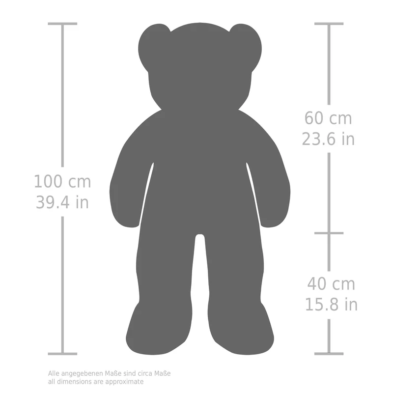 Brubaker Orsacchiotto Orso di Peluche - 100 cm di Altezza
