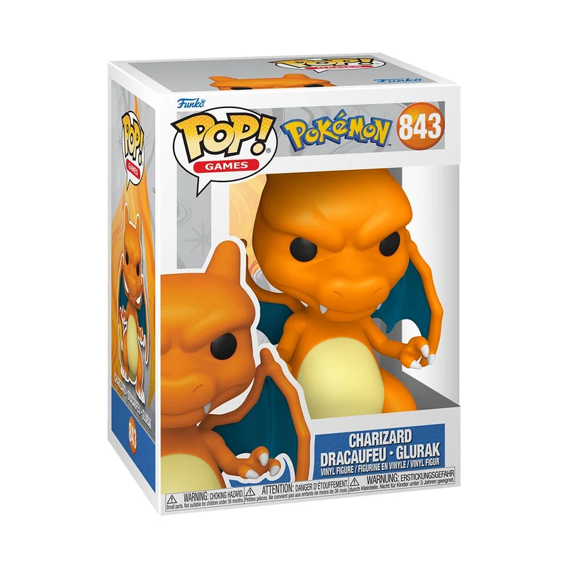 Funko Pop! Games: Pokemon - Charizard - Figura in Vinile da Collezione - Idea Regalo - Merchandising Ufficiale - Giocattoli per Bambini e Adulti - Video Games Fans - per i Collezionisti
