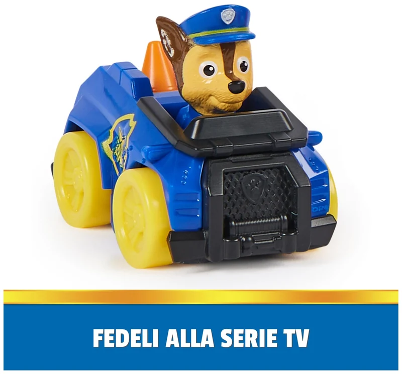 PAW Patrol Pup Squad Racers, Confezione Regalo con 6 veicoli, giocattoli per bambini e bambine da 3 anni in su