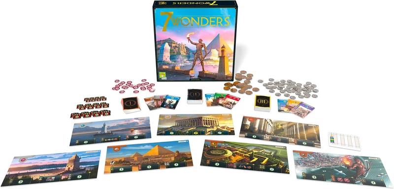 Asmodee: 7 Wonders, Gioco da Tavolo, 3-7 Giocatori, 10+ Anni, Edizione In Italiano