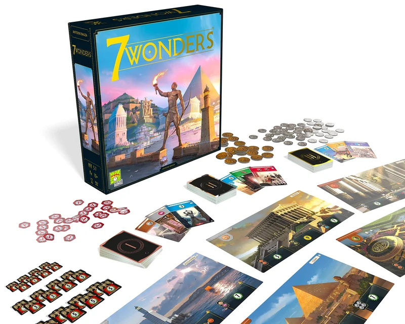 Asmodee: 7 Wonders, Gioco da Tavolo, 3-7 Giocatori, 10+ Anni, Edizione In Italiano