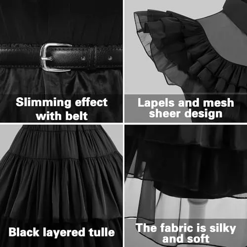 NCKIHRKK Costume Halloween Bambina, Vestito Halloween Carnevale Bambina Costume con Parrucca e Accessori, Costumi Vestiti Bambina per Halloween Carnevale Party Cosplay, Vestito Bambina 4-10 Anni, 110