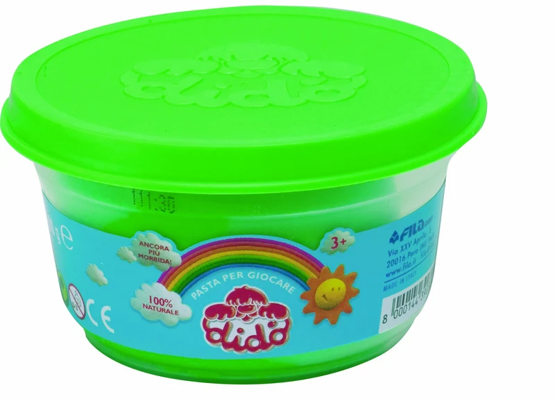Dido' POKER barattoli di pasta per giocare 100g nei colori azzurro, giallo, verde, magenta