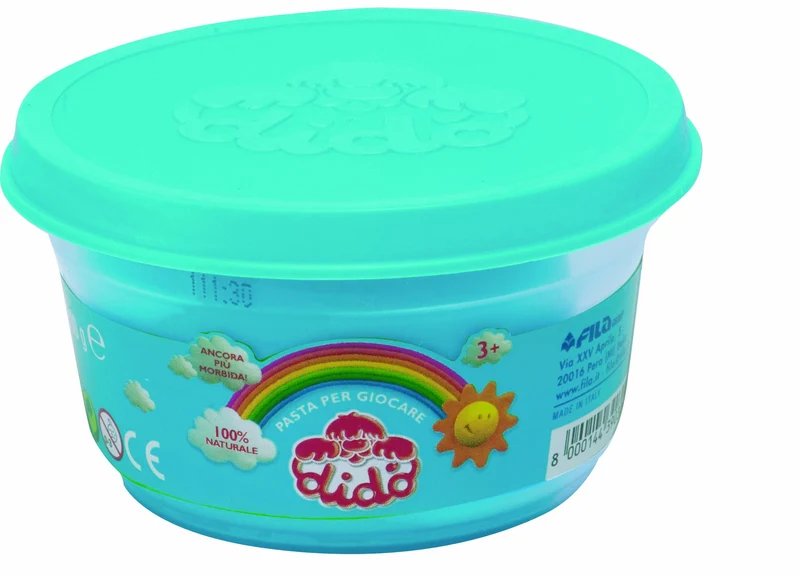 Dido' POKER barattoli di pasta per giocare 100g nei colori azzurro, giallo, verde, magenta