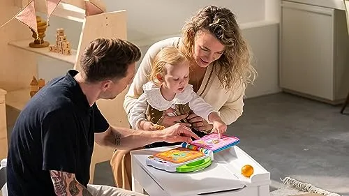 VTech Il Mio Primo Libro Illustrato - Le Mie Prime 100 Parole, Libro Bilingue per Bambini, Libro Sensoriale in Italiano e Inglese, Libro Neonato con 3 Modalità, Batterie Incluse, 18 Mesi - 4 Anni