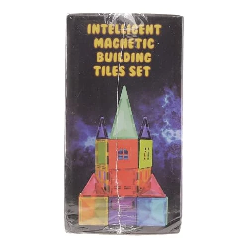 Desire Deluxe Set tessere magnetiche - Gioco Educativo per bambini e bambine - Età 3 4 5 6 7 anni - Impara con le costruzioni - 57 pz