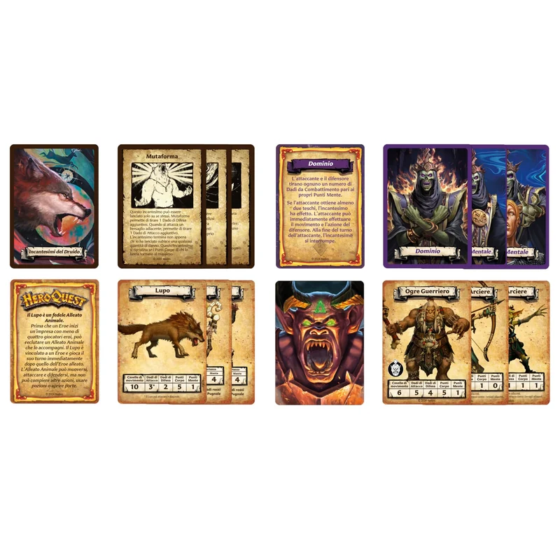 Avalon Hill, HeroQuest, pack delle Imprese L'Orda degli Ogre, gioco per roleplay, per giocare è necessario avere il Sistema di Gioco Base HeroQuest - Versione Italiana