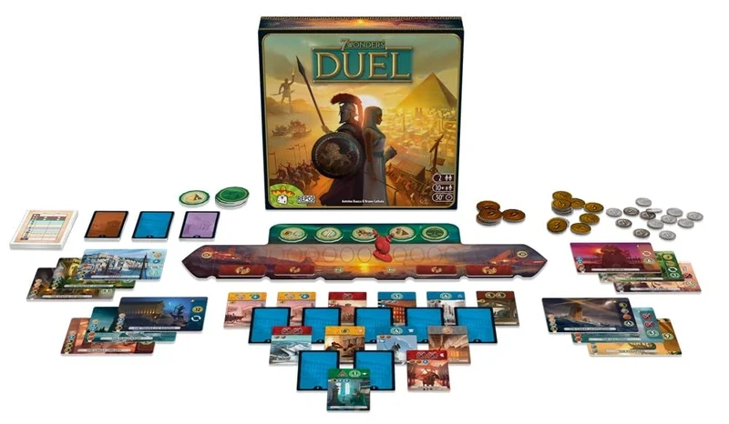 Asmodee - 7 Wonders Duel - Gioco da Tavolo di Strategia per 2 Giocatori, 10+ Anni, Edizione in Italiano