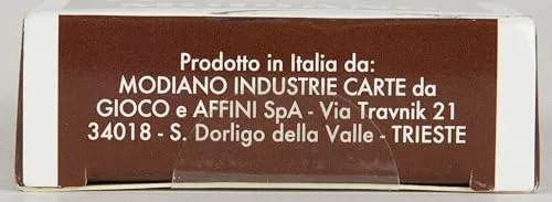Modiano- Carte da Gioco del 150° Anniversario, Colore Napoletane Marroni, 300082