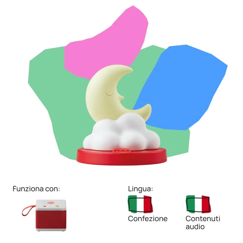 FABA Personaggio Sonoro – Storie della buonanotte – Storie e fiabe sonore – Giocattolo con Contenuto Educativo, Bambini e bambine 3-5 anni, Versione Italiana