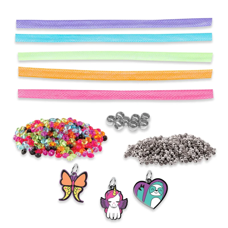 CRAYOLA Fashion Angels - Set Crea i Tuoi Braccialetti Unicorn Magic, attività Creativa e Regalo per Bambine, da 8 Anni