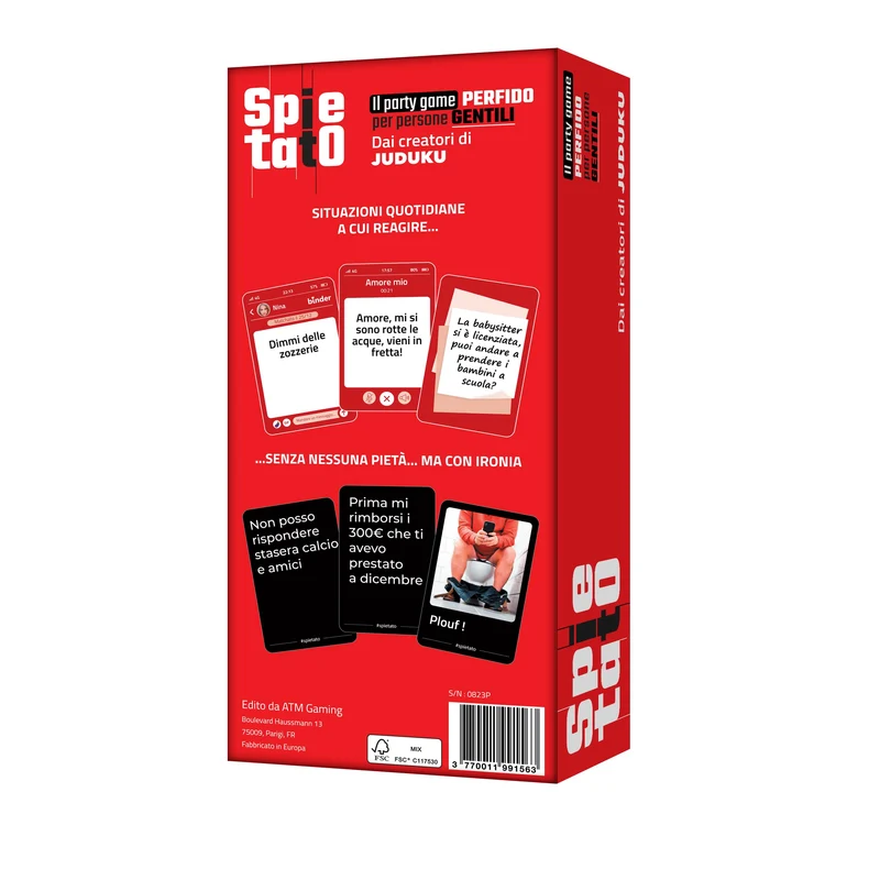 Spietato - Gioco di carte - Gioco da tavolo per Adulti - Ideale per le serate tra amici, Edizione in Italiano - dai creatori JUDUKU