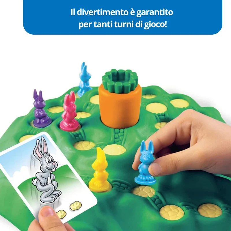Ravensburger - Funny Bunny, Gioco da Tavolo, 2-4 Giocatori, Idea Regalo per Bambini e Bambine 4+ Anni, Edizione in Italiano