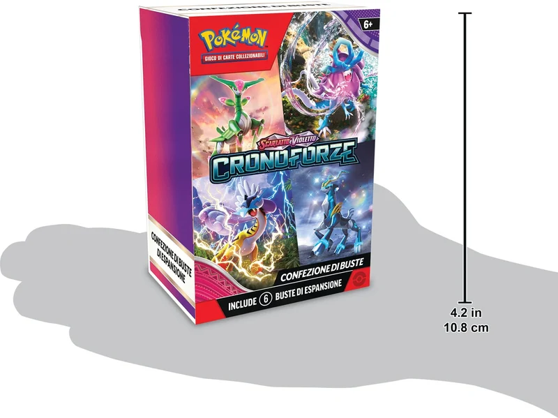 Pokémon Confezione di buste dell’espansione Scarlatto e Violetto - Cronoforze del GCC (buste di espansione), edizione in italiano, Amazon Exclusive
