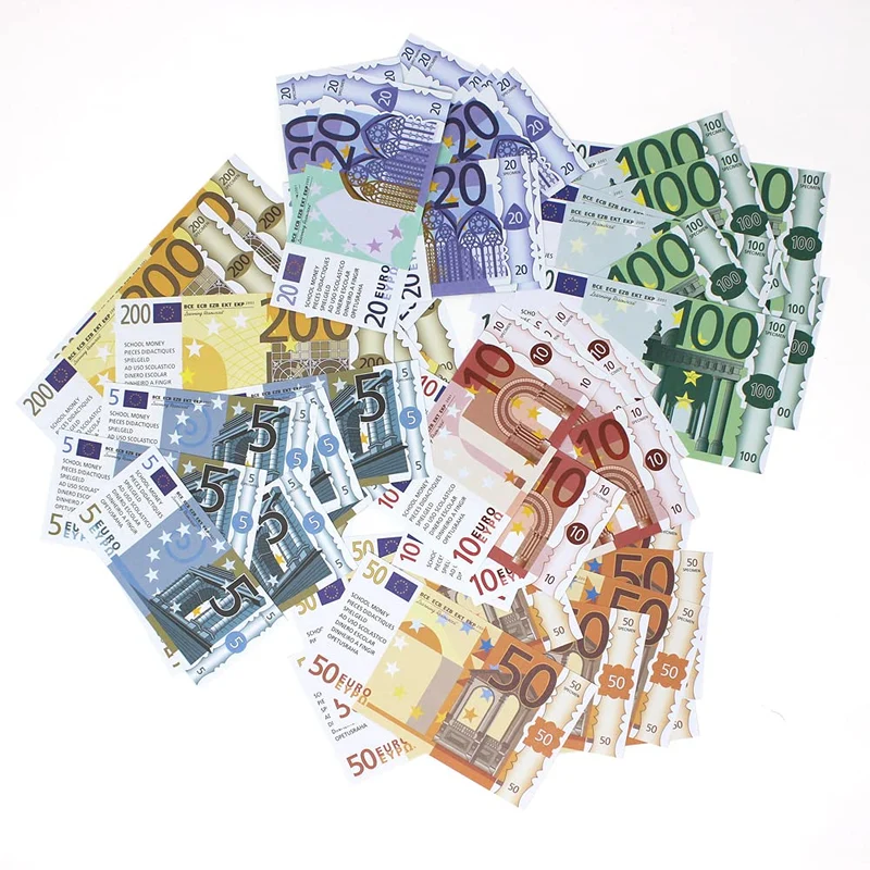 Learning Resources Euro Learning Pack Di Risorse Per L'Apprendimento, Set Di 60 Banconote