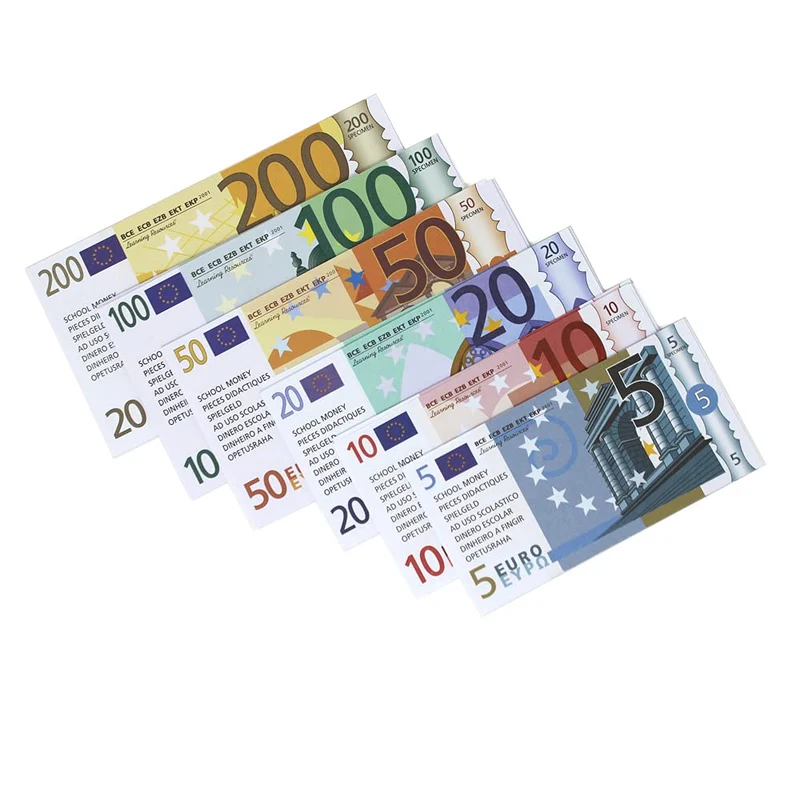 Learning Resources Euro Learning Pack Di Risorse Per L'Apprendimento, Set Di 60 Banconote