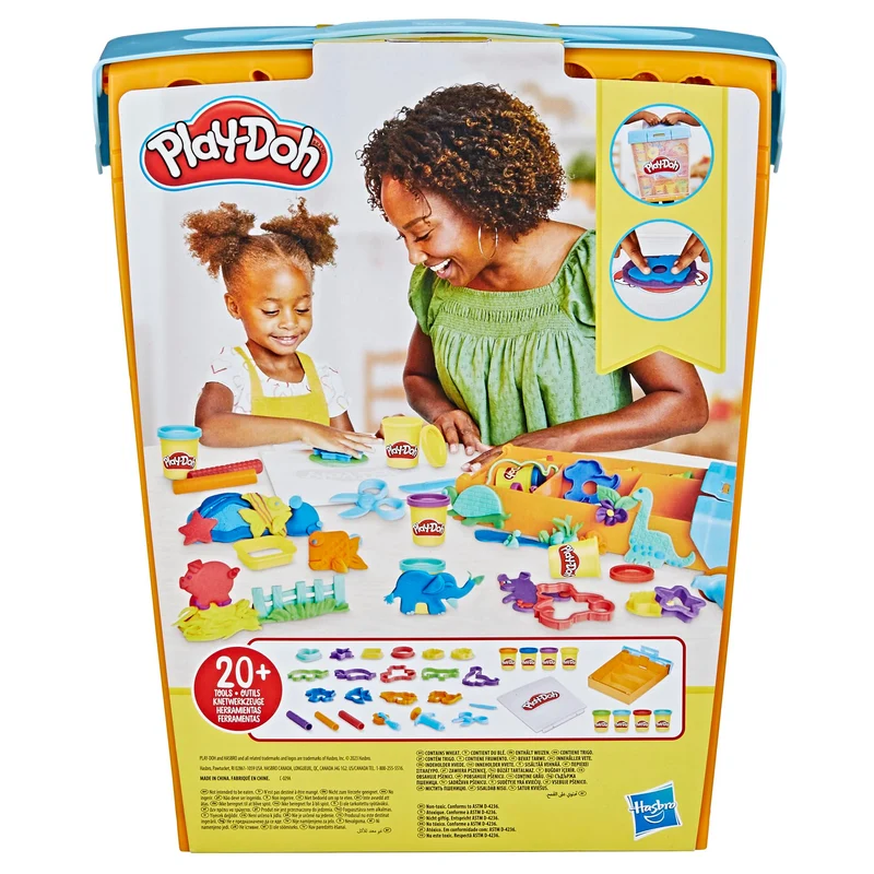 Play-Doh Set Contenitore Animali immaginari, Giocattoli per Bambini e Bambine