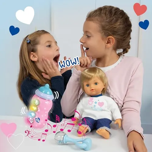 Cicciobello Baby Monitor, Bambola Interattiva con Corpo Morbido da 30 cm, Giochi Bambini 2 anni, Accessori Inclusi e Funzioni Guidate dal Monitor Biberon